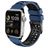 Mobigear Aero Armor Siliconen Apple Watch Bandje Gespsluiting - 42/41/40/38 mm - Zwart / Marineblauw