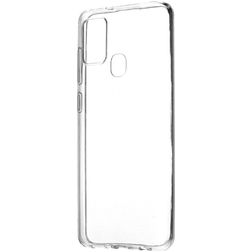 Mobiparts Classic Doorzichtig Samsung Galaxy A21s Hoesje Flexibel TPU Backcover - Transparant
