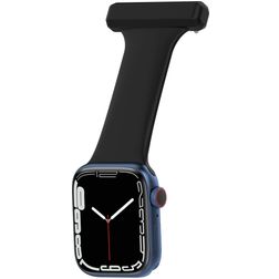 Mobigear Clip Verpleegkundige Apple Watch Bandje Speld - 49/46/45/44 mm - Zwart
