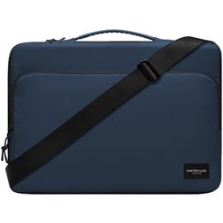 Gaston Luga Däsh Cushioned Briefcase Laptop Aktetas 16 inch Laptoptas + Handvat - Donkerblauw