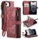 CaseMe C30 iPhone 16e Hoesje Bookcase Portemonnee - Rood