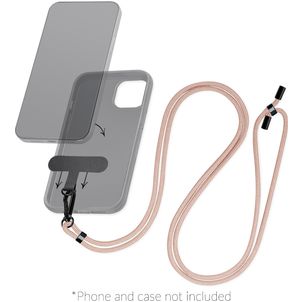 Mobilize Lanyard Universeel Telefoonkoord Verstelbaar - Roze