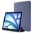 Mobigear Tri-Fold Gel iPad Air 11 Inch (2024) Hoes TPU,Kunstleer Bookcase + Stylus Houder - Paars
