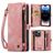 Caseme 008 iPhone 14 Pro Hoesje Uitneembare 2in1 Bookcase Portemonnee - Roze