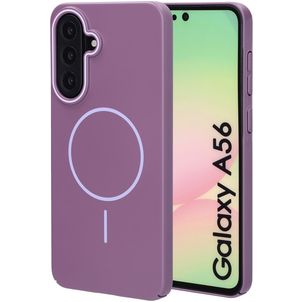 Mobiparts Slim Line Samsung Galaxy A56 MagSafe Hoesje Hardcase Backcover - Imperial Purple