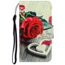Mobigear Design Xiaomi Redmi 9C Hoesje Bookcase Portemonnee - Rozen
