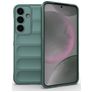 Mobigear Bumpy Samsung Galaxy S25 Plus Hoesje Flexibel TPU Backcover - Groen