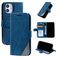 Mobigear Rhombus iPhone 12 Mini Hoesje Bookcase Portemonnee - Blauw