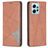 Mobigear Rhombus Slim Xiaomi Redmi Note 12 Hoesje Bookcase - Bruin