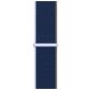 Mobigear Woven Nylon Apple Watch Bandje Klittenbandsluiting - 42/41/40/38 mm - Donkerblauw
