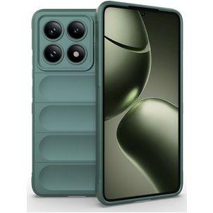 Mobigear Bumpy Xiaomi 14T Hoesje Flexibel TPU Backcover - Groen