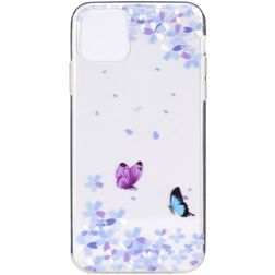 Mobigear Design iPhone 12 Pro Max Hoesje Flexibel TPU Backcover - Vlinder