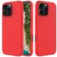 Mobigear Rubber Touch iPhone 16 Pro Max Siliconen Hoesje Backcover - Rood