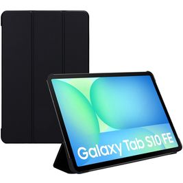 Mobiparts Tri Fold Samsung Galaxy Tab S9 FE Hoes Bookcase - Zwart