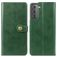 Mobigear Snap Button Samsung Galaxy S21 Plus Hoesje Bookcase Portemonnee - Groen
