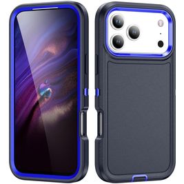 Mobigear Rugged iPhone 17 Pro Max Hoesje Hardcase Backcover Shockproof - Blauw