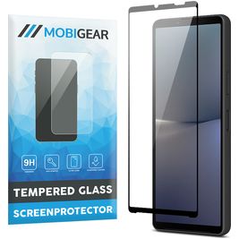Mobigear Premium Sony Xperia 10 V Glazen Screenprotector - Case Friendly - Zwart