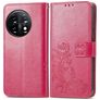 Mobigear Clover OnePlus 11 Hoesje Bookcase Portemonnee - Roze