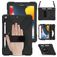 Mobigear SureGrip XGuard iPad 8 (2020) Hoes Hard Kunststof,Siliconen Backcover + Stylus Houder + Schouderband + Standaard - Zwart