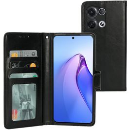 Mobiparts Classic Wallet OPPO Reno 8 Pro Hoesje Bookcase Portemonnee - Zwart