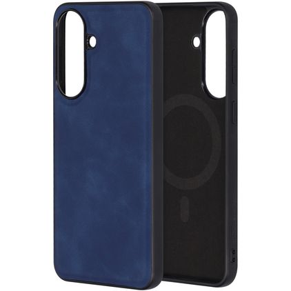 Mobiparts Classic Samsung Galaxy A57 MagSafe Hoesje TPU,Kunstleer Backcover - Sapphire Blue
