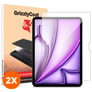 GrizzlyCoat Magic Applicator iPad Air 11 Inch (2025) Glazen Screenprotector - Case Friendly + Installatie Frame (2-Pack)