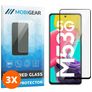 Mobigear Premium Samsung Galaxy M53 Glazen Screenprotector - Case Friendly - Zwart (3-Pack)