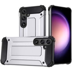 Mobigear Outdoor Samsung Galaxy S24 Hoesje Hardcase Backcover Shockproof - Zilver