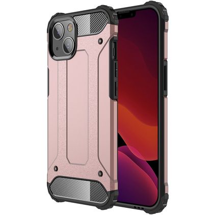 Mobigear Outdoor iPhone 13 Mini Hoesje Hardcase Backcover Shockproof - Roségoud