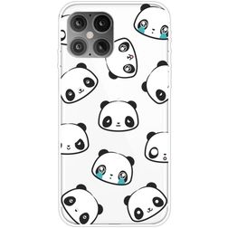Mobigear Design iPhone 12 Mini Hoesje Flexibel TPU Backcover - Panda