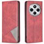 Mobigear Rhombus Slim Xiaomi Redmi 14C Hoesje Bookcase - Rood