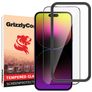 GrizzlyCoat Easy Fit iPhone 14 Pro Max Glazen Screenprotector - Case Friendly + Installatie Frame