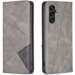 Mobigear Rhombus Slim Samsung Galaxy A56 Hoesje Bookcase - Grijs