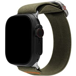 Mobilize Elastic Nylon Apple Watch Bandje Elastische band - 42/41/40/38 mm - Khaki