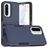 Mobigear Heavy Armor Samsung Galaxy A56 Hoesje Hardcase Backcover Shockproof - Donkerblauw