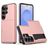 Mobigear Card Samsung Galaxy S26 Ultra Hoesje Hardcase Backcover Shockproof met Pasjeshouder - Roségoud