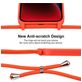 Mobigear Lanyard iPhone 14 Siliconen Hoesje met koord - Oranje