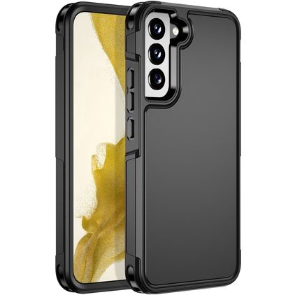 Mobigear Traveller Samsung Galaxy S22 Plus Hoesje Hardcase Backcover Shockproof - Zwart