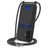 Mobigear Lanyard Card iPhone 16 Siliconen Hoesje met koord en Pasjeshouder - Zwart