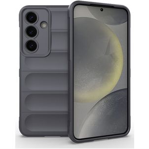 Mobigear Bumpy Samsung Galaxy S25 Hoesje Flexibel TPU Backcover - Grijs