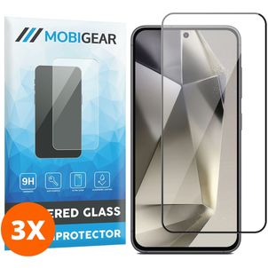 Mobigear Premium Samsung Galaxy S24 Plus Glazen Screenprotector - Case Friendly (3-Pack)