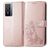 Mobigear Clover Vivo Y76 Hoesje Bookcase Portemonnee - Roségoud