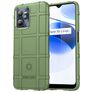 Mobigear Rugged Shield Realme C35 Hoesje Flexibel TPU Backcover Shockproof - Groen