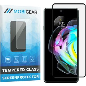 Mobigear Premium Motorola Edge 20 Glazen Screenprotector - Case Friendly - Zwart