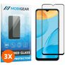 Mobigear Premium OPPO A15 Glazen Screenprotector - Case Friendly - Zwart (3-Pack)