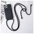Mobigear Lanyard Card iPhone 15 Pro Max Siliconen Hoesje met koord en Pasjeshouder - Zwart