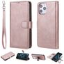 Mobigear Wallet iPhone 12 Pro Max Hoesje Uitneembare 2in1 Bookcase Portemonnee - Roségoud
