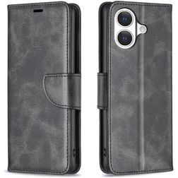 Mobigear Excellent iPhone 17 Hoesje Bookcase Portemonnee - Zwart