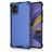 Mobigear Honeycomb Samsung Galaxy A51 Hoesje Hardcase Backcover Shockproof - Blauw