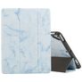 Mobigear Tri-Fold Marble iPad 6 (2018) Hoes Bookcase + Stylus Houder - Blauw